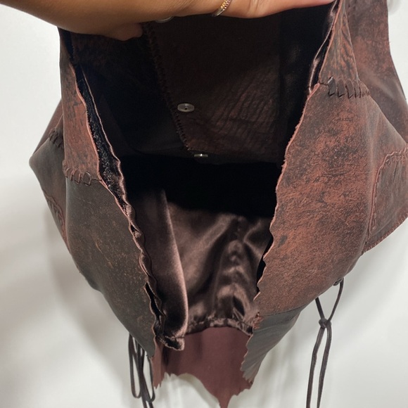 Tribe America Leather Vest in Antique Tan Color - Picture 15 of 15